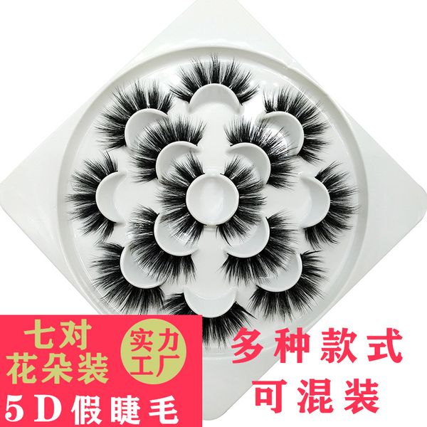 

false eyelash seven pairs thick eyelash flower manual