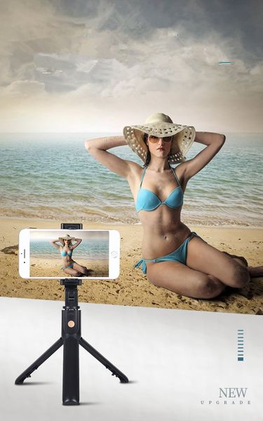 

tripod bluetooth mobile phone selfie stick integrated triangle live shooting bracket multifunction vertical camera p artifact