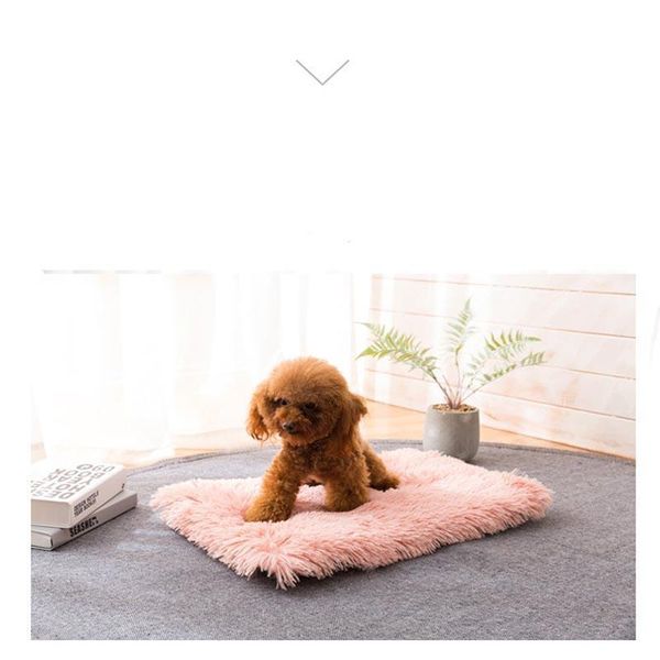 

pet cat blanket dog cat sleep mat soft long plush carpet dog bed puppy cushion for small large dogs teddy mattress