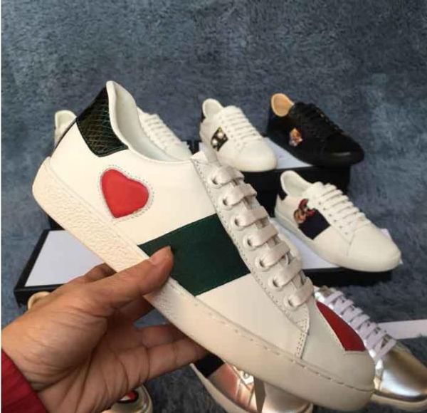 

2019 роскошная мужчины женщины тапки повседневная обувь low top италия марка ace bee stripes чистка walking спортивные тренажеры chaussures, Black