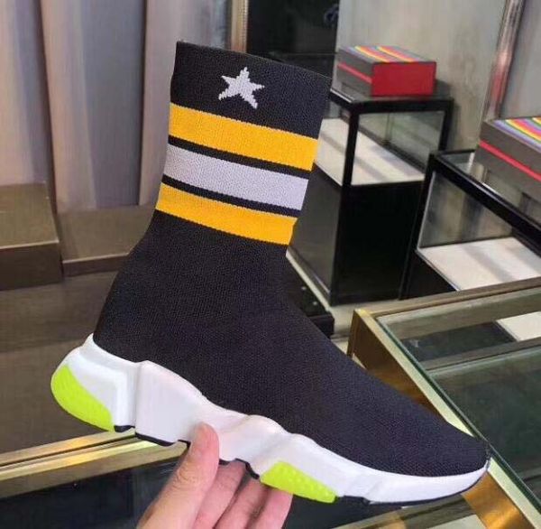 

designer sneakers speed trainer black red gypsophila triple black fashion flat sock boots casual shoes speed trainer runner with dust bag f1