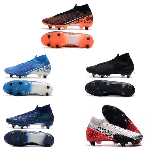 

new 2020 mens mercurial superfly 7 elite sg ronaldo neymar waterproof speed soccer shoes football boots cleats size39-45
