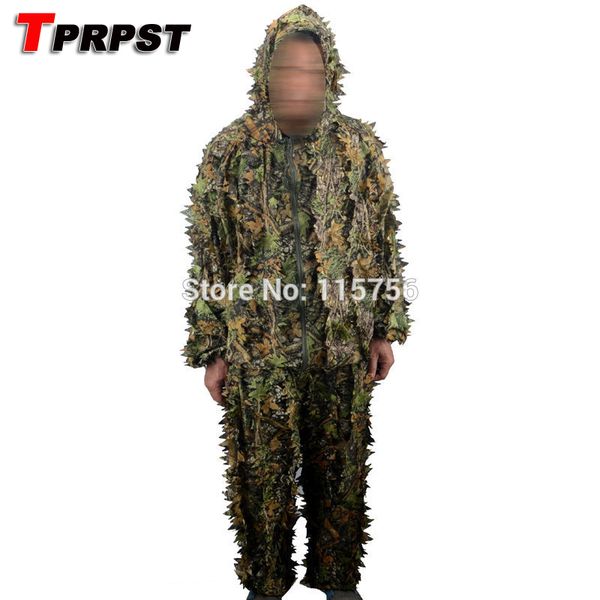 

tprpst hunting clothes new 3d bionic ghillie suits yowie sniper birdwatch camouflage clothing jacket and pant, Camo