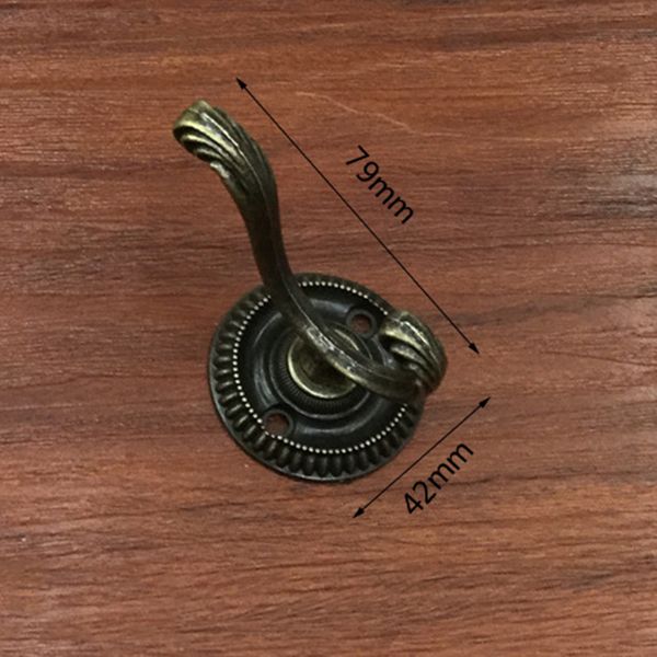 

zinc alloy coat hat scarf hook vintage retro antique home use wall door hook