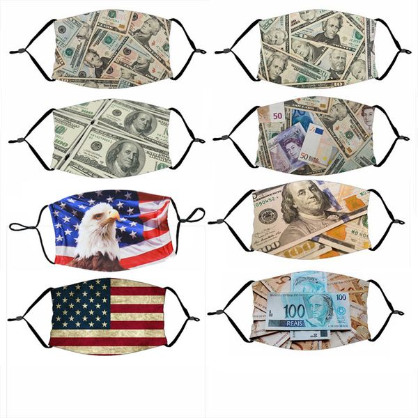 

мода америки флаг маска пыле маски дышащий солнцезащитный регулируемое печати маски многоразовые защитная маска бесплатная доставка dhl