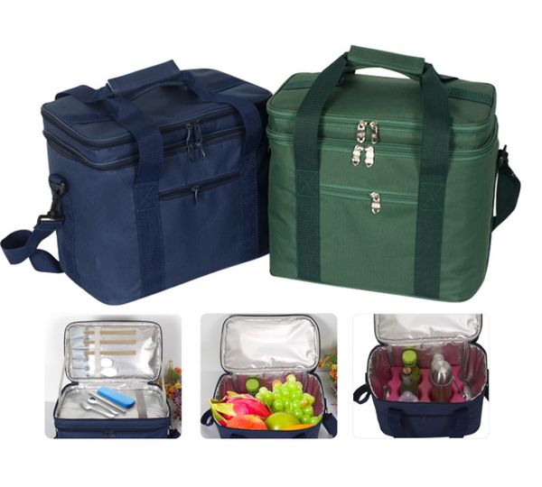 

thicken folding fresh keeping waterproof nylon lunch bag cooler bag for steak insulation thermal insulation ice pack