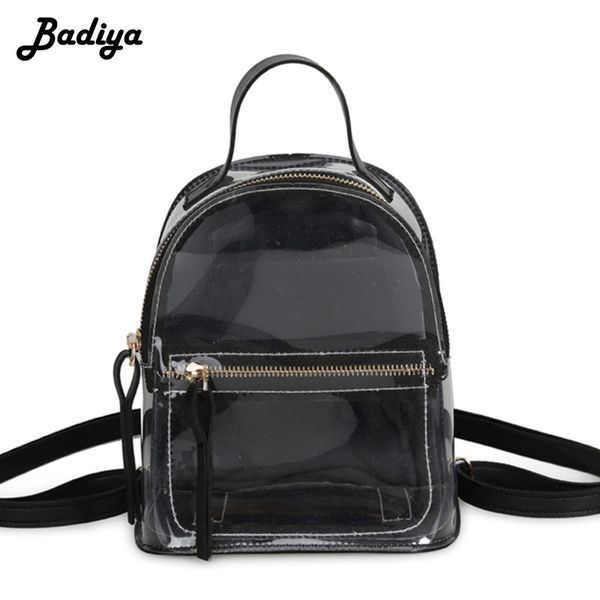 

mini women's backpack female transparent bag waterproof storage bags for girls clear bagpack small fashion backpacks woman 2019