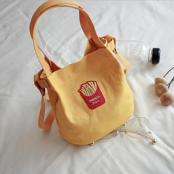 

2019 korean version of the versatile canvas shoulder bag portable college wind student messenger bag shopping