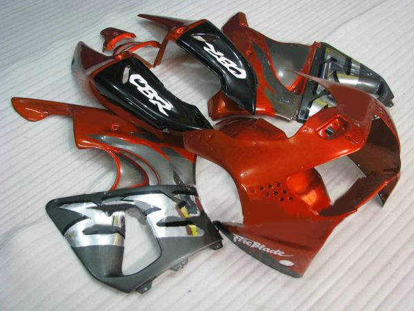 Kit carenatura moto per HONDA CBR900RR 919 98 99 CBR 900RR 1998 1999 CBR 900 RR set carenature rosso argento nero + 7 regali