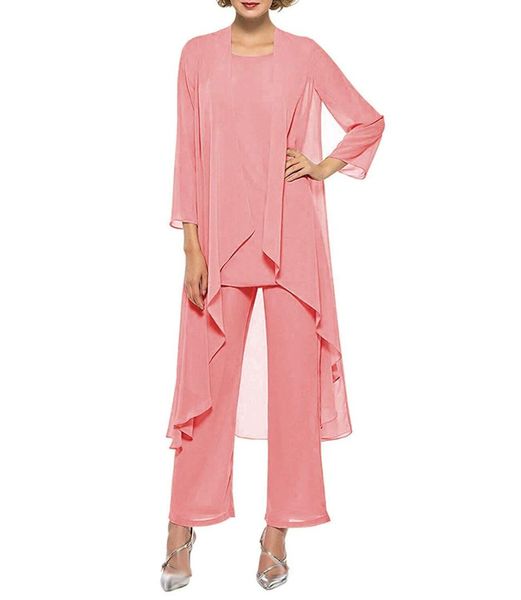 2020 Womens Set Mother Of Bride Dress Outfits Pant Suits Bussiness