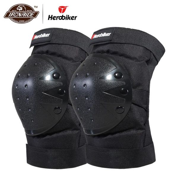 

herobiker motorcycle knee supporter elastic sports leg knee support brace wrap protector motorbike guards kneepads