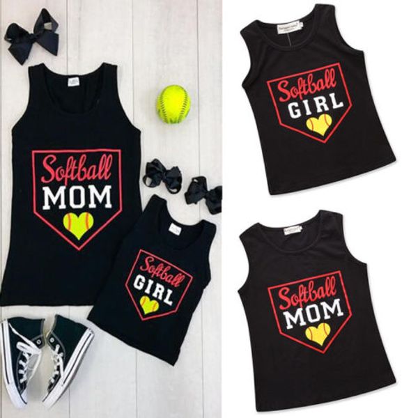 

2018 women couple family mom baby kid matching outfits cotton t-shirt tee set, Blue