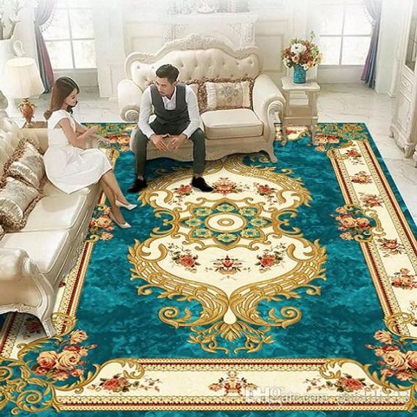 

luxury european and american style hand carpet in squre shape used in living room bed room