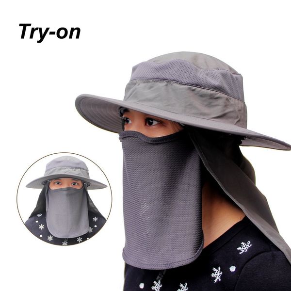 

mens curtain hat uv protection autumn summer hiking hat outdoor cap harajuku hip hop fisherman women bucket, Black;white