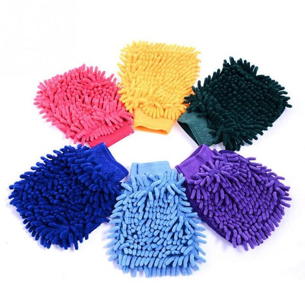 

double sided car motorcycle wash gloves vehicle auto cleaning mitt glove equipment car detailing cloths home duster