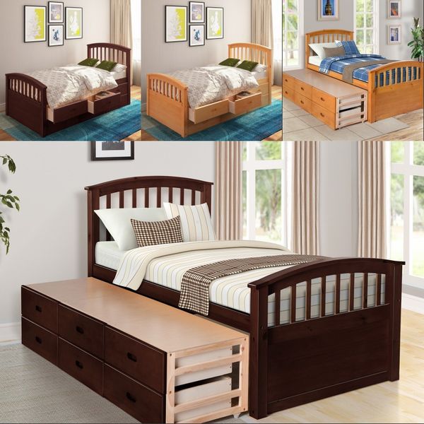 2019 Fast Shipping Bedroom Oris Fur Twin Size Platform Storage