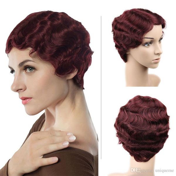 2019 New Arrival 100 Brazilian Human Hair Wig Flapper Hairstyles