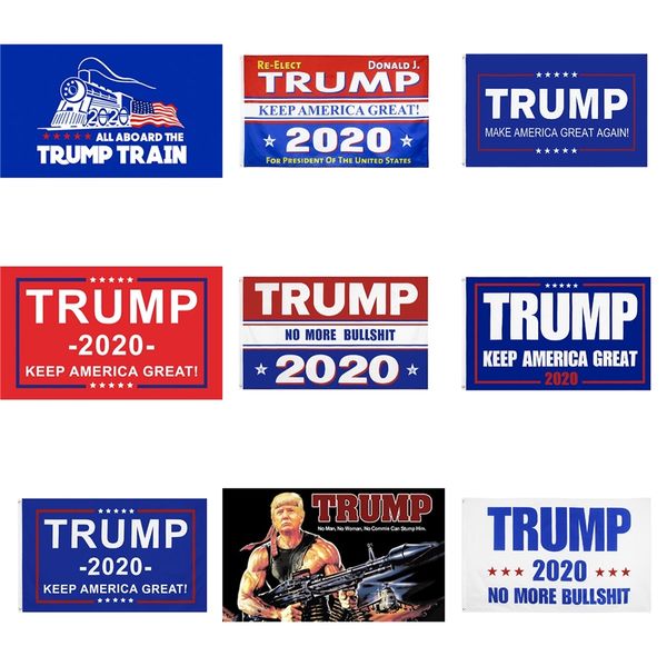 

trump 2020 flag double sided printed donald flags keep america great again polyester decor banner for president usa 90*150cm cny1972 #444