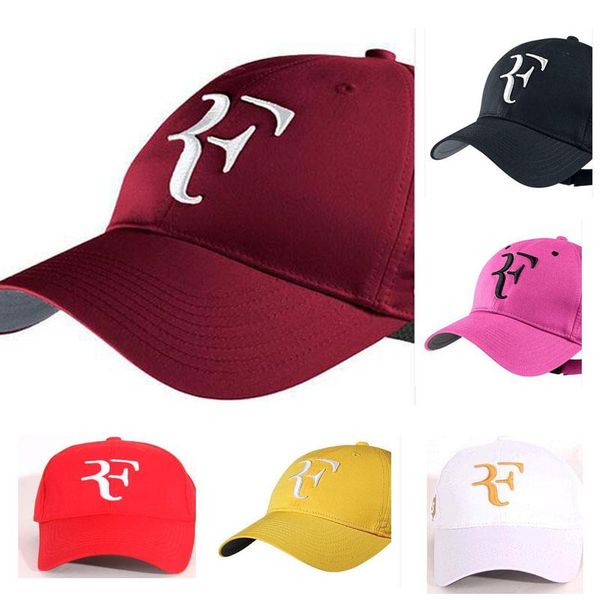 

2018 baseball caps men women roger federer rf hybrid hat tennis racket hat cap racquet adjustable, Blue;gray