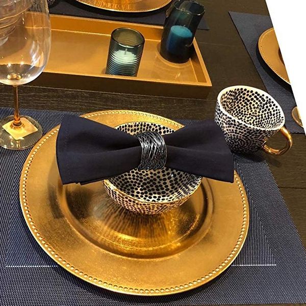 

4 pcs alloy mesh napkin rings napkin holder adornment exquisite household napkins rings set for wedding dinner decor table decor