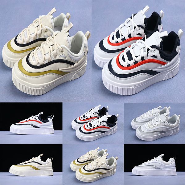 

Fashion Luxury Designer Sneaker Streamline Gold White Grey Casual Ladies Shoes Womens Sports Outdoors Trainer EUR 36-40