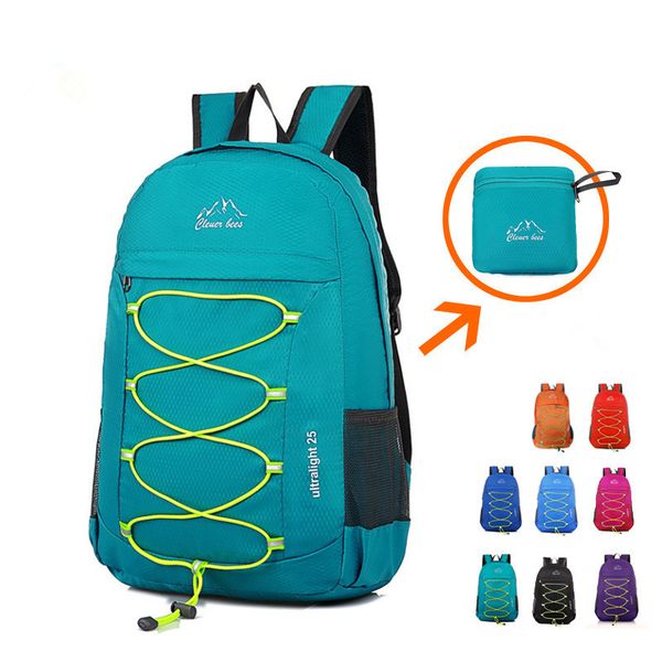 

lightweight foldable waterproof nylon women men skin pack backpack travel outdoor sports camping hiking bag rucksack