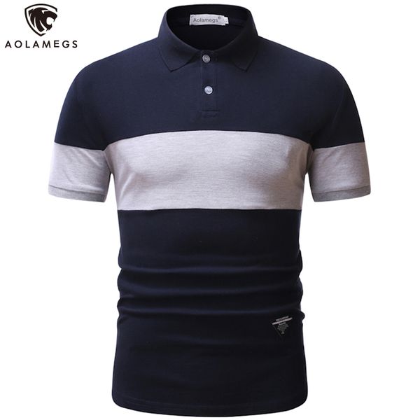 

aolamegs мужские рубашки цвет блока кнопка мужская с коротким рукавом тройники рубашки хлопка элегантная повседневная топы тонкий классическ, White;black