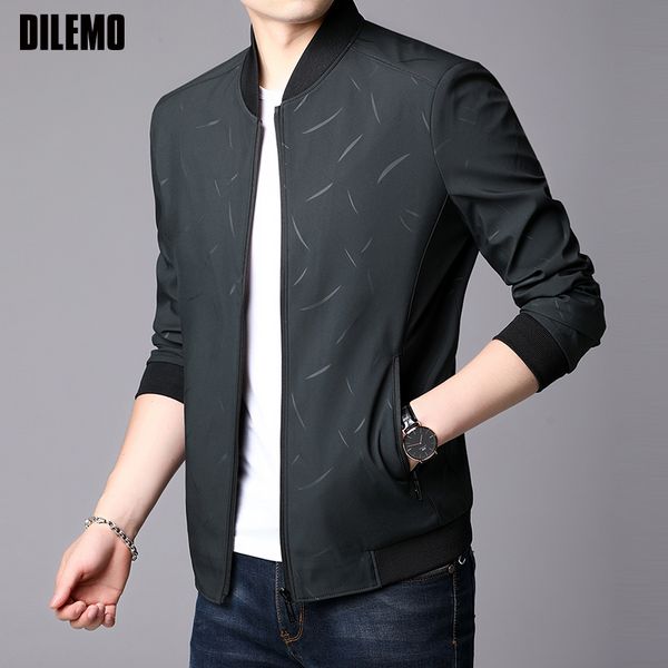 

2019 new fashion jackets mens autumn winterstreet style trend mandarin collar windbreakers overcoat casual coat mens clothing, Black;brown