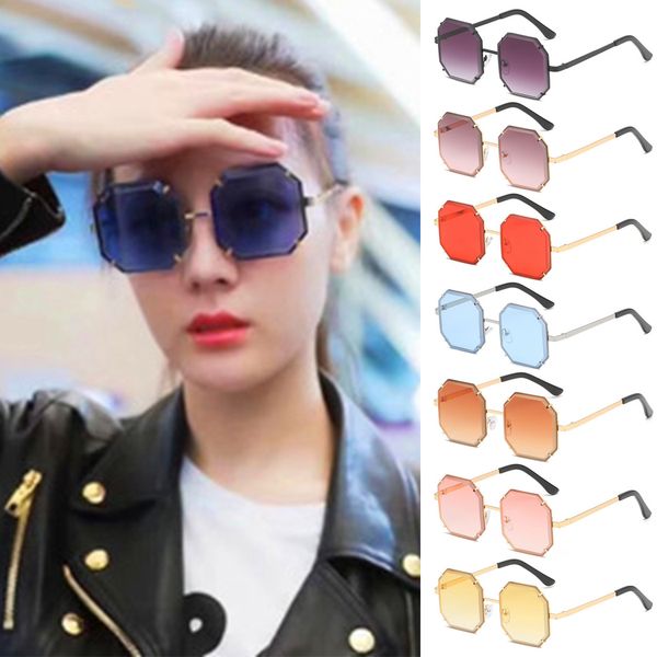 Fashion Vintage Femme Lunettes de soleil miroir lentille Lunettes Mode Lunettes de soleil 002#