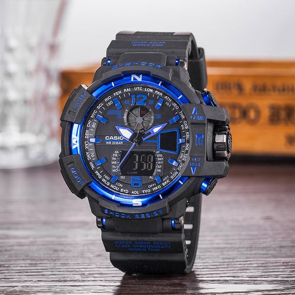 

GA100+G box relogio men's sports watches, LED chronograph wristwatch, military watch, digital watch, good gift for men & boy, dropship