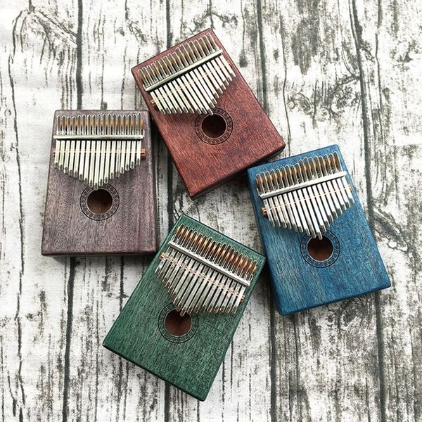 

17 key kalimba mahogany thumb piano mbira natural mini keyboard instrument
