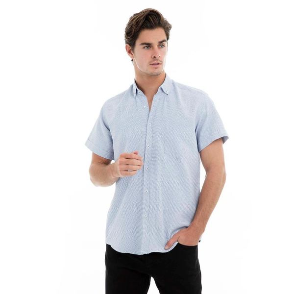 

buratti short-sleeve shirt male short-sleeve shirt 50139, White;black