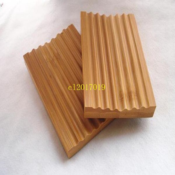 

50pcs natural bamboo soap dish soap tray holder storage soap rack plate box container for bath shower plate bathroom