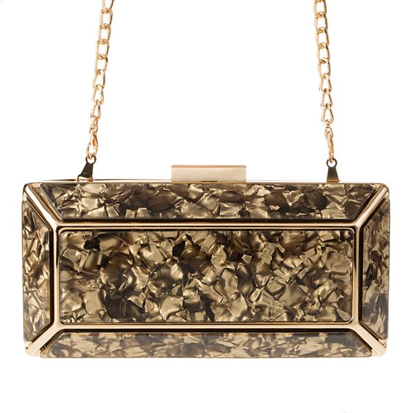 

clutch bag 2019 acrylic clutch bag marble-print evening for ladies