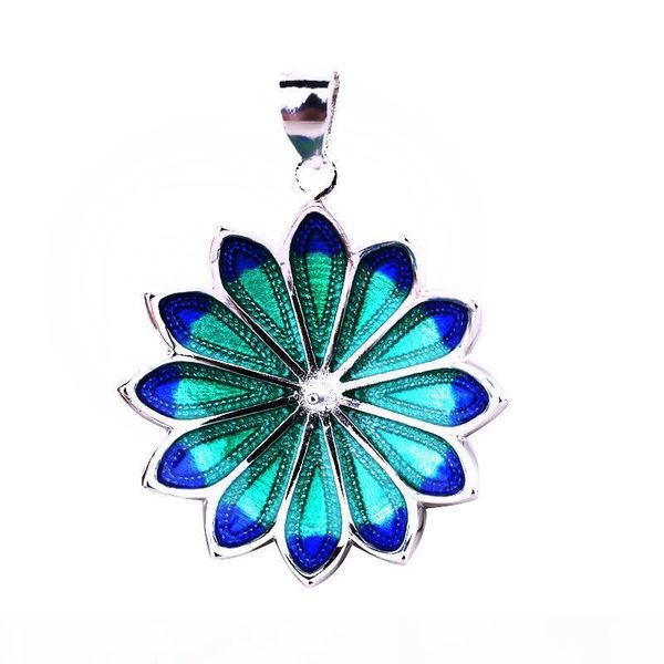 

925 sterling silver women pendant 8-15mm pearl or round bead semi mount pendant flower diy stone cloisonne, Slivery;crystal