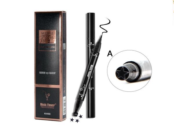 

makeup music flower seal eyeliner quick-drying waterproof no blooming