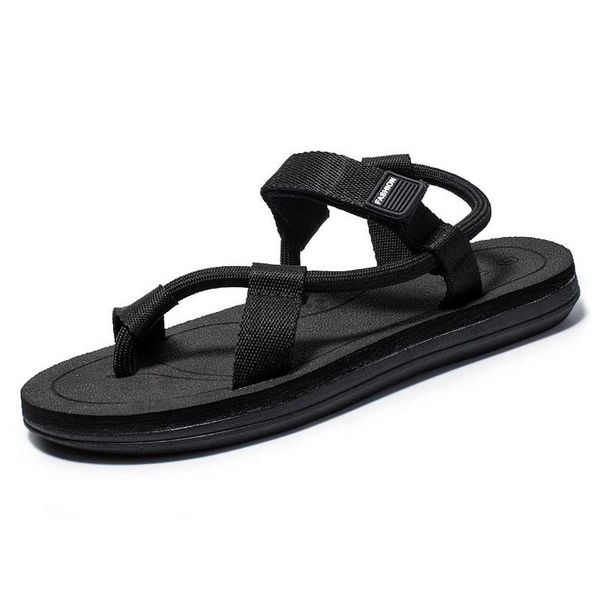 

crocse new casual men soft sandals comfortable man flip flops roman slippers summer outdoor beach shoes fashion men sandals, Black