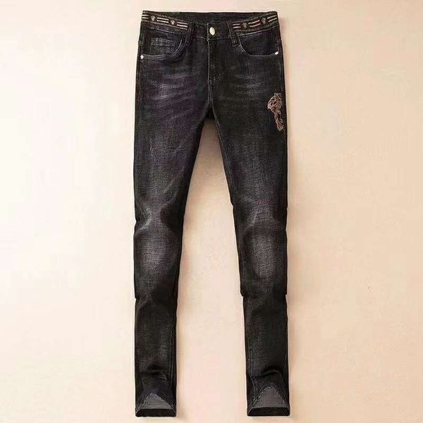 

20s new arrivals famous stryle casual brand designers black slim fashion able jeans motorcycle trousers pants mens womens 29-38, Blue