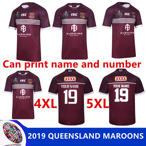 

2019 maroons rugby league queensland 1819 qld maroons malou rugby jersey qld rugby 2018 2019 maroons jersey size s-3xl-5xl (can print, Black;gray