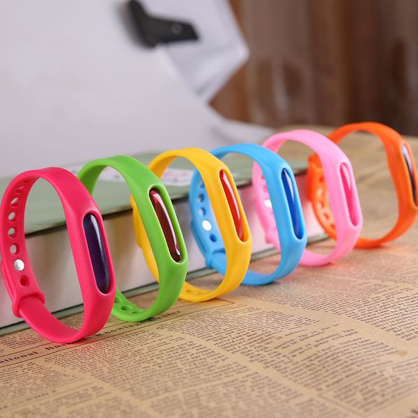 

kid mosquito repellent bracelet silicone wristband plant essential oil capsule mosquito repellent band pest bug control killer vt0449