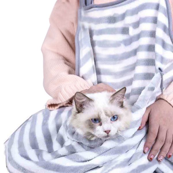 

cat-carrying backpack hug cat hair apron anti-stick hair hug dog clothes hold for puppy cat pocket bag puppy