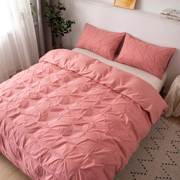 

three-piece suit dacron bed linen simple bedding set superior linens quilt cover pillowcase cover set 10 size to choose