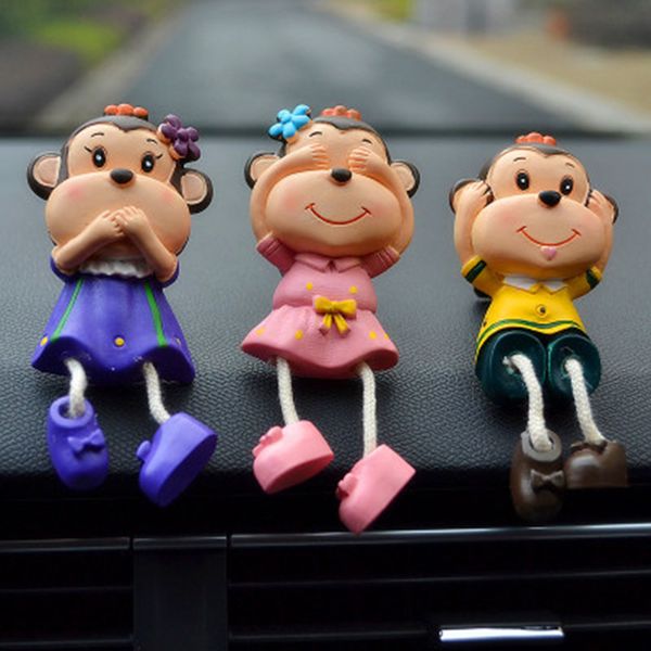 

car air freshener lovely monkey air conditioning vents perfume clip cartoon style creative fragrance auto interior decoration
