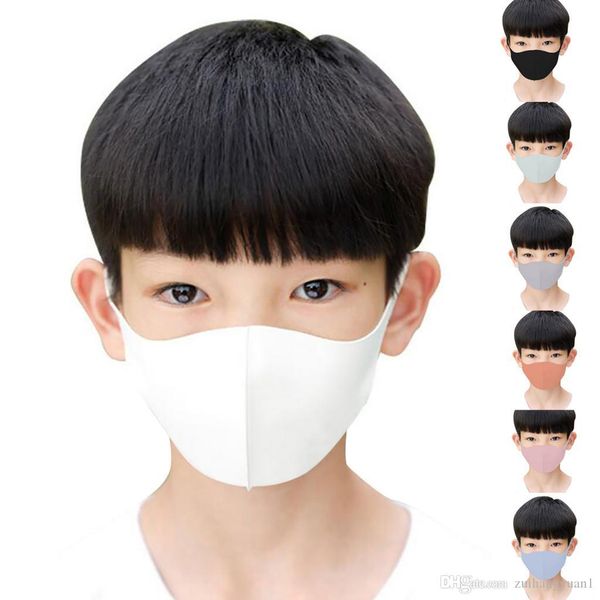 

2020 fashion anti-dust baby face masks washable anti dust face mask anti-ultraviolet solid children mask
