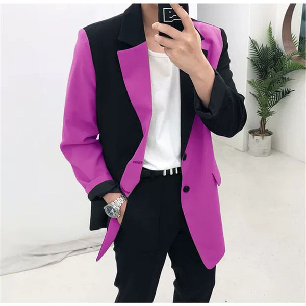 

торндайк (куртка + брюки) фуксия высокого класса пользовательских бизнес-пром мужчины костюм костюм мужские случайные свадьбы tuxedo платья, White;black