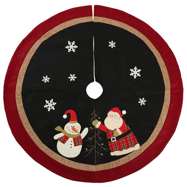 

35/48inch christmas tree skirt round carpet christmas decorations for home floor mat new year 2019 xmas tree skirts supplier