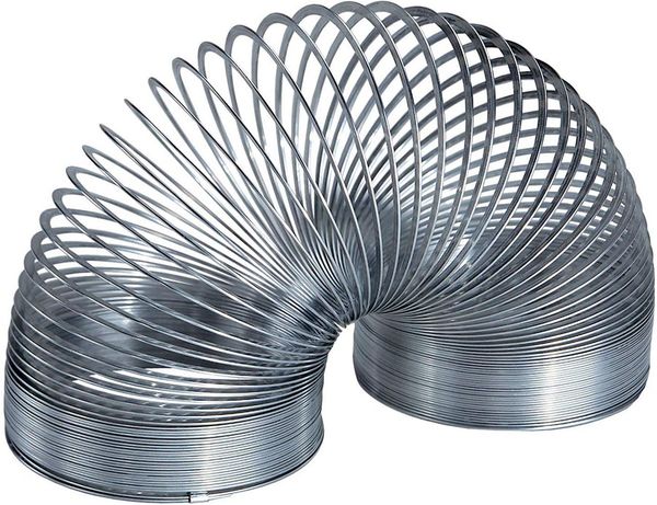 

amazon sell metal slinky kids and spring toy silver decompression finger toy desk collector decor can climb stairs christmas gift