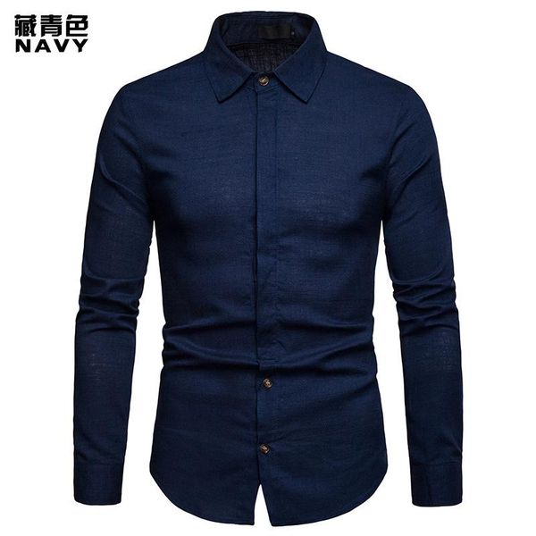 

человек лето льняная рубашка с длинным рукавом повседневный стиль винтаж мода мужской сплошной цвет рубашки для мужчин осень весна, White;black