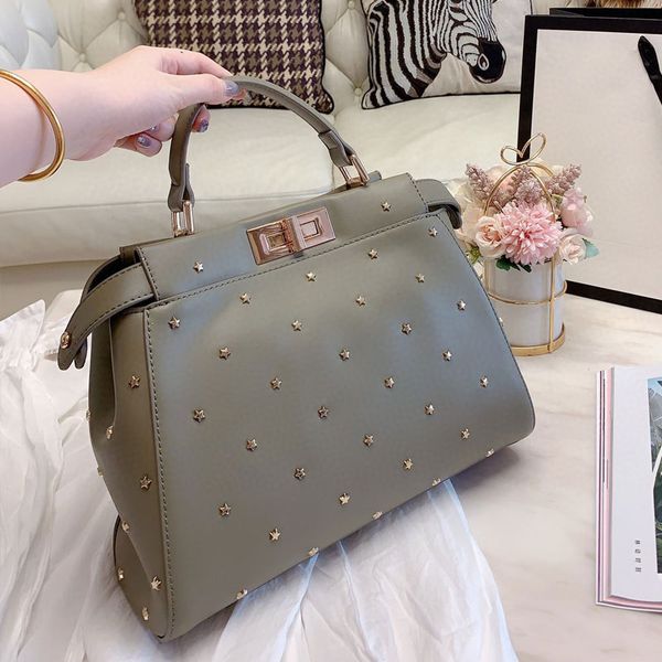 

lady handbag fashion shoulder bag crossbody handbag hand bag leather metal chain bag fast shipping