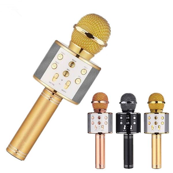 

W 858 wirele peaker microphone portable karaoke hifi bluetooth player w 858 for iphone 6 6 7 ipad am ung tablet pc better than q7 q9